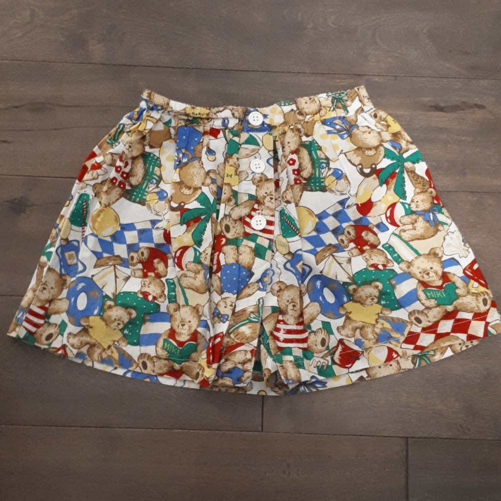 Brand New Mikihouse Teddy Cotton Skort